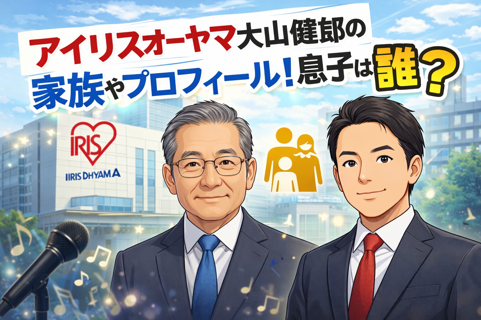 アイリスオーヤマ 大山健太郎の家族やプロフィール！息子は誰？