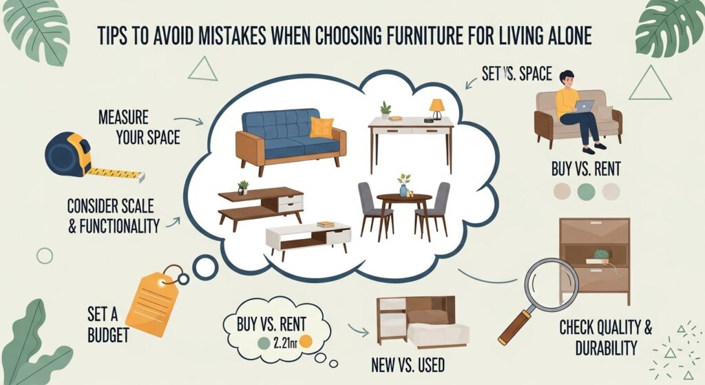 一人暮らしの家具選び｜失敗しないための考え方